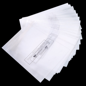 Certificado GRS EN15343 Paquete de plástico personalizado Bolsas de plástico autoadhesivas CPE esmerilado Bolsas de embalaje CPE para tabletas - Product Image 1