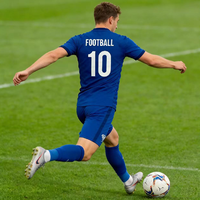 Nouveau design de maillot de football à séchage rapide pour hommes, respirant, avec logo personnalisé, haut d'entraînement athlétique, maillot de football sportif