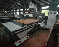 Supercnc 3d Machine de sculpture sur bois quatre têtes changeur d'outils linéaire atc routeur cnc avec lame de scie