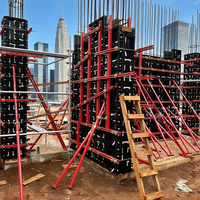 Sistema de Encofrado Modular de Plástico Personalizable, Encofrado Estable para Losas de Hormigón, Columnas y Muros