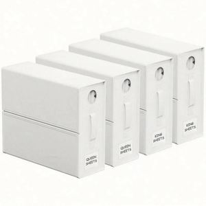 Foldable <b>Sheet</b> Organizer <b>Sheet</b> Organizers and Storages Foldable Bed <b>Sheet</b> Organizer With Window and Label for Linen Closet - Product Image 5