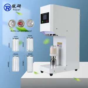 2023 automatic hzpk party cups tins cans bottle sealer am lid with plastic fill seal machine cosmetic cream filling tea machine