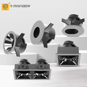 Lampe LED en aluminium personnalisable à encastrer, <span class=keywords><strong>spot</strong></span> décoratif carré <span class=keywords><strong>Gu10</strong></span> Downlight Boîtier Cadre Hôtels Salons Bureaux - Product Image 2