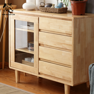 Vente directe d'usine, prix bas, OEM ODM, en stock, prêt à être expédié, buffet, meubles de salle à manger de nouvelle conception, armoire de cuisine en bois - Product Image 4