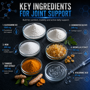 Complément alimentaire pour la santé des articulations 1500 mg Glucosamine Chondroïtine MSM Boswellia Acide hyaluronique Capsules végétaliennes naturelles sans gluten pour adultes - Product Image 4