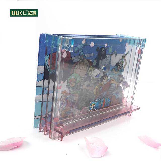 Wholesale Modern Eco-friendly Transparent Anime Acrylic Stand Figure Desktop Ornament Display Custom Size Acrylic Panel Printing