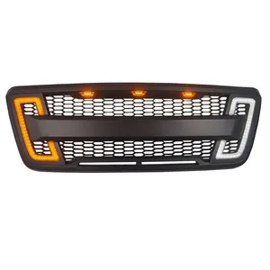 Spedking 2004 2005 2006 2007 2008 plastics Raptor grille car grills for with Light for ford f150