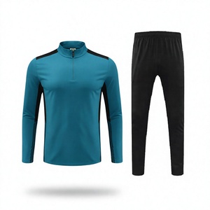 Ensemble de vêtements de sport pour hommes, veste à manches longues et pantalon de jogging pour la course à pied, la salle de sport, le fitness et les exercices physiques - Product Image 1