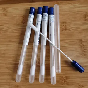 6 "Wegwerp Lange Abs Stick Steriele Foam Tip Orale Specimen Collectie Wattenstaafje Vtm Kit - Product Image 1
