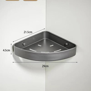 Organizador de Ducha Metálico de 2 Niveles para Colgar en la Pared sin Taladrar, Estante de Almacenamiento para <span class=keywords><strong>Baño</strong></span> - Product Image 5