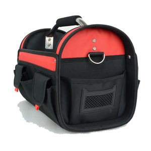 Barre d'acier robuste de 16 pouces avec poignée réparateur électricien outil portable fourre-tout à grande ouverture sac à outils de réparation de voiture à dessus ouvert - Product Image 4