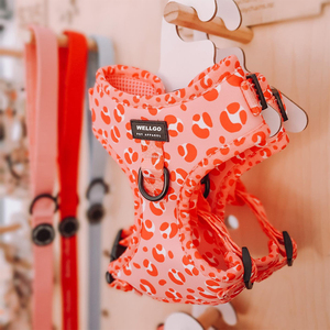 Harnes anjing dan Set tali anjing dapat disesuaikan Harness anjing tidak menarik tanpa tersedak Harness anak anjing untuk berjalan untuk kecil, sedang, hewan peliharaan besar - Product Image 1