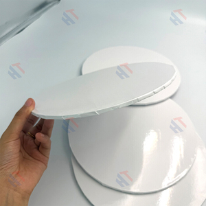 4 6 8 10 12 14 pouces ondulé rond <span class=keywords><strong>blanc</strong></span> 6mm tambour à gâteau avec prix de gros - Product Image 4