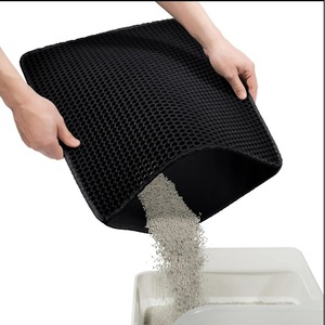 Double Layer Cat Litter <b>Mat</b> Extra <b>Large</b> Thick Waterproof Breathable Rectangle Pet <b>Mat</b> For Cat Litter Box Accessories - Product Image 1