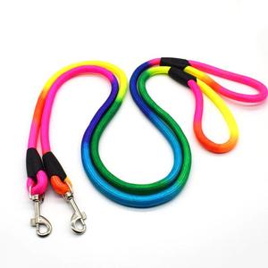 Laisse arc-en-ciel durable en nylon pour chien, 1.2m, pour la marche, harnais pour chats et chiens - Product Image 1