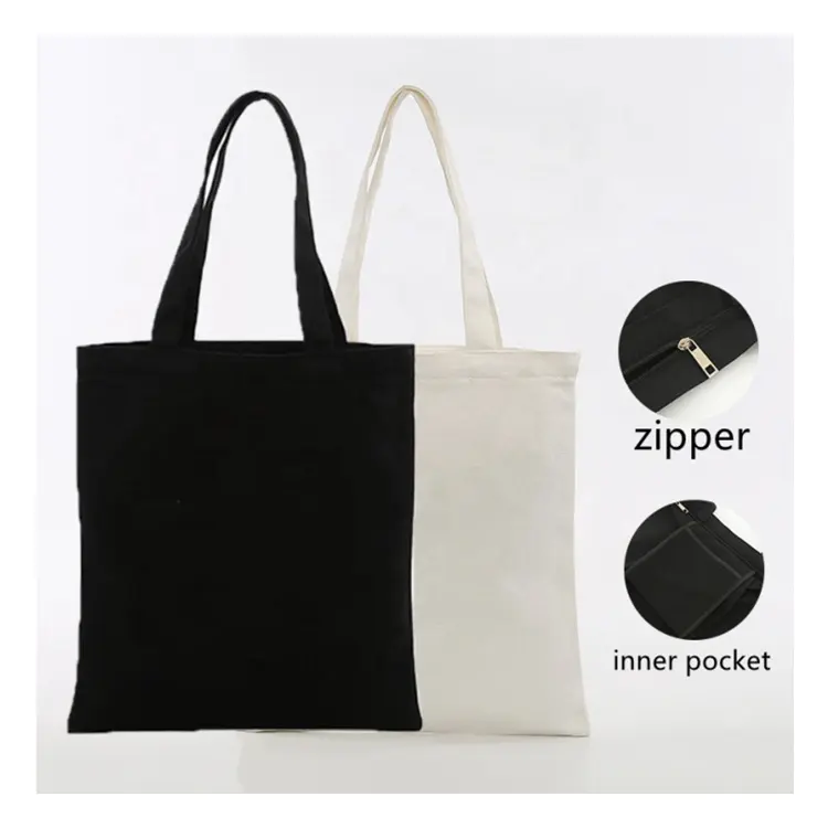 Idéias de novos produtos 2023 alta qualidade shopping bag algodão lona ombro Tote personalizado reutilizável shopper bag algodão