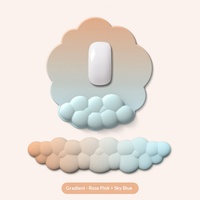 Tapis de souris en mousse à mémoire de forme best-seller, antidérapant, avec repose-poignet nuage dégradé pour clavier, idéal pour les utilisateurs intensifs d'ordinateurs