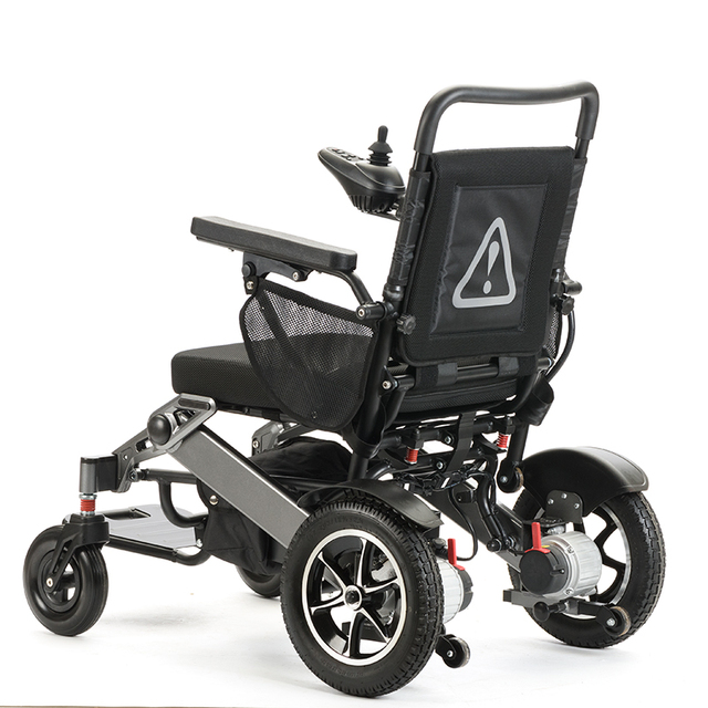 Wholesale Travel Light Weight Aluminium Alloy Joystick Controller Portable Motorized Electric Wheelchair Foldable for Adults