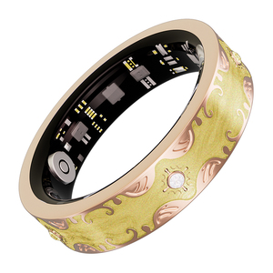 Anillo Inteligente V10 de Acero Inoxidable con Esmalte de Color, Control por Aplicación, Frecuencia Cardíaca, Oxígeno en Sangre, Monitoreo de Ejercicio y Sueño - Product Image 1