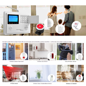 {Nhà sản xuất} không dây thông minh Nhà xâm nhập an ninh wifi + gprs + PSTN hệ thống báo động - Product Image 2