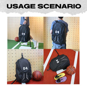 Kopbags Bleu Sac à dos de <span class=keywords><strong>basket</strong></span>-ball personnalisé Grande capacité Style tendance Tissu doux imperméable pour l'entraînement en plein air Voyage - Product Image 3