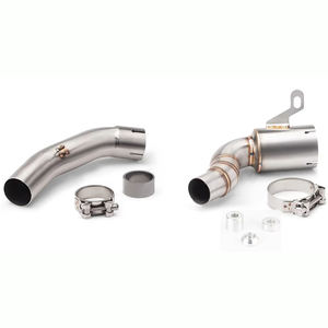 Para <span class=keywords><strong>DUKE</strong></span> 125 <span class=keywords><strong>250</strong></span> 390 Adventure RC390 2020 - 2023 sistema de escape de motocicleta silenciador modificado <span class=keywords><strong>Moto</strong></span> 51mm Tubo de enlace medio delantero - Product Image 5