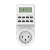 Wattsave Endüstriyel Hastane Kullanımı 230V 16A İsrail Fişi Dijital Akıllı Priz Günlük/Haftalık Programlama IP22 CE Güç Kaynağı için