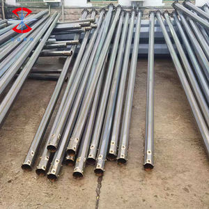 Su misura per esterni ottagonale rotonda tonda calda zincata elettrica solare lampione a palo in acciaio conico prezzo - Product Image 6