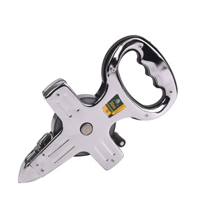 Cinta Métrica Manual de Acero Inoxidable de 30m/100m, Cinta Métrica de Acero Reforzada y Duradera de 50m con Manivela - Product Image 2