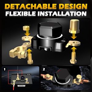 Interrupteur de déconnexion de batterie le plus vendu avec voltmètre pour bateaux, voitures, camping-cars, camions – Le meilleur choix pour les disjoncteurs - Product Image 4