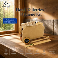 Kit d'articles de toilette d'hôtel écoresponsables en bambou (brosse à dents, rasoir) pour marque privée – Fabricant, faible MOQ, directement de l'usine