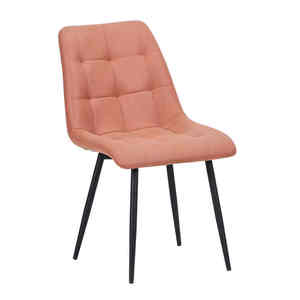 Nordic Modern Design Hotel Restaurant Upholstered <b>Velvet</b> Dining <b>Chair</b> With Metal Legs - Product Image 4