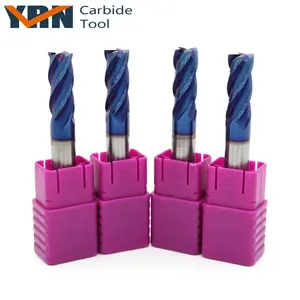 Solid Carbide Milling Cutters YRN D10x75mm Endmills Cutting Tools 4 Flute HRC65 Solid Carbide Milling Cutter End Mill