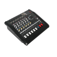 Console de son ELM PMX602S-BT 250W 6 canaux, mixeur audio avec 2 micros sans fil pour utilisation en KTV