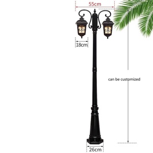 आउटडोर यूरोपीय क्लासिक गार्डन पार्क प्रकाश खड़े बगीचे लैंप जलरोधक मार्ग उद्यान प्रकाश - Product Image 6