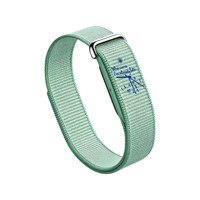 Bracelet de montre en nylon tressé personnalisé avec motif d'horloge imprimé UV, léger, en tissu tissé, pour Google Fitbit Air