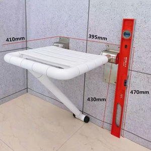 Tengwei Stainless Steel <b>Folding</b> Bath <b>Stool</b> 350x410mm Non Slip For Elderly Hospitals And Nursing Homes - Product Image 2