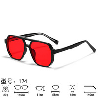 QSKY 174 Lunettes anti-lumière bleue légères avec verres rouges 99% anti-fatigue, verres orange, monture TR90