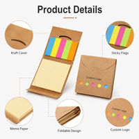 Combo de papeterie OEM pour étudiants : Blocs-notes adhésifs, onglets de couleur personnalisables, notes vierges, combo de notes adhésives pour l'étude – Vente en gros directe usine