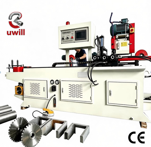 Automatic Tube Cutter Machine Servo Feeding Cold Saw High Precision Labor Saving Continuous Cutting Aluminum Carbon Steel