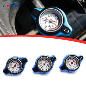 Car Motorcycle Styling D1 Spec Thermo Radiator Cap Tank Cover <strong>Water</strong> <strong>Temperature</strong> <strong>Gauge</strong> with Utility Safe 0.9 Bar/ 1.1 Bar/1.3 Bar - Product Image 1