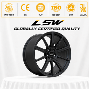 LS8112 Matte Black Multi Spoke Alloy Wheel 5.5x18 5x114.3mm One Piece Cast for Passenger Cars - Product Image 3