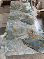 Vente en gros à prix réduit 600*3000mm 1200*3000mm autocollant mural en PVC adhésif arrière remplacement facile revêtement PET couleurs de marbre