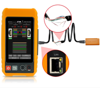 Testeur de fibre optique OTDR portable avec écran tactile IPS de 4 pouces, source laser OPM VFL, test de câble réseau TDR et fonctions de multimètre