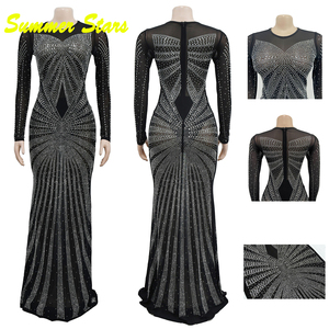 ชุดเดรสราตรีแขนยาวประดับเลื่อมสีทองเซ็กซี่ชุดกระโปรงสีขาวมินิสีทอง - Product Image 2