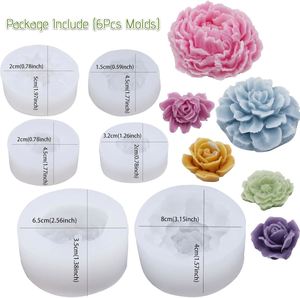 Flower Silicone Mould DIY Chocolate Fondant Rose Shaped Eco-Friendly Food Grade Disposable Cake Tools <b>Candle</b> <b>Mold</b> Aromatherapy - Product Image 2