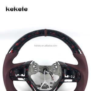 Volante Deportivo de Fibra de Carbono Forjado y Cuero para <span class=keywords><strong>Lexus</strong></span> IS NX GS LS ES GX <span class=keywords><strong>LC</strong></span> UX <span class=keywords><strong>LF</strong></span>, Accesorios Interiores para Automóvil - Product Image 2