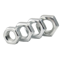 Écrous hexagonaux de machine en acier au carbone de qualité M6 C1035 ASTM A194 classe 8.8, zingués blancs, DIN934