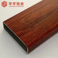 Profils en aluminium extrudé à grain de bois de haute qualité pour la décoration de fenêtres et de portes résidentielles, alliages de placage de bois personnalisés