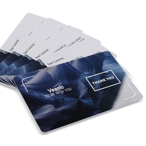 Custom PVC Business ID Card Own Design Logo Name Plastic Waterproof Double Side Glossy Matte Thank You Wedding